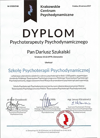 kwalifikacje - dariusz szukalski