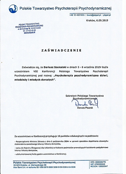 kwalifikacje - dariusz szukalski